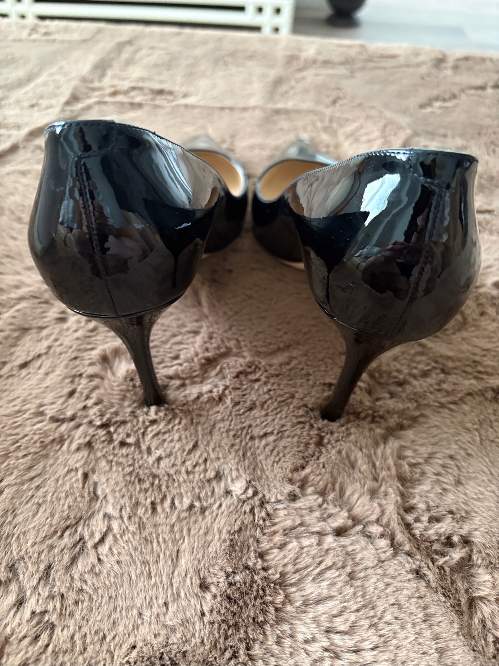 Jimmy Choo Romy 85 Black Patent Pointed Leather Pumps Size 42 - Picture 2 of 7